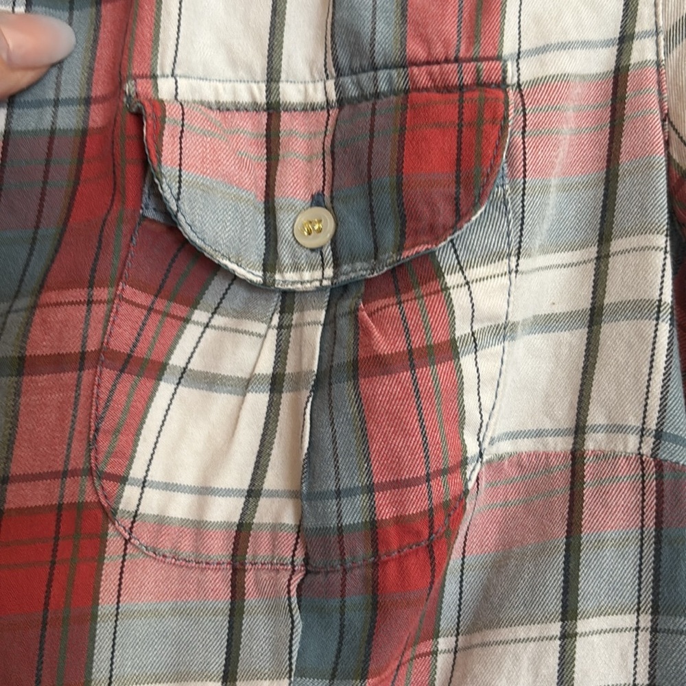 American Eagle Outfitters Plaid Button-Up Shirt - Size 8 - Picture 3 of 10